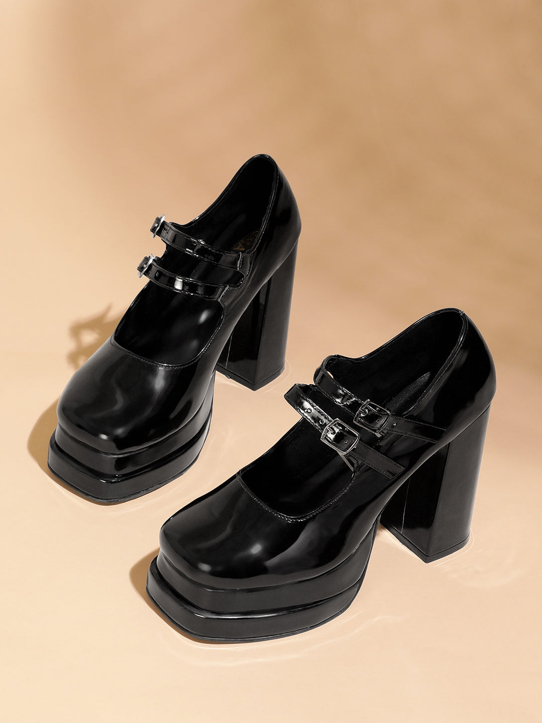 Korean High Heels with Adjustable Belt