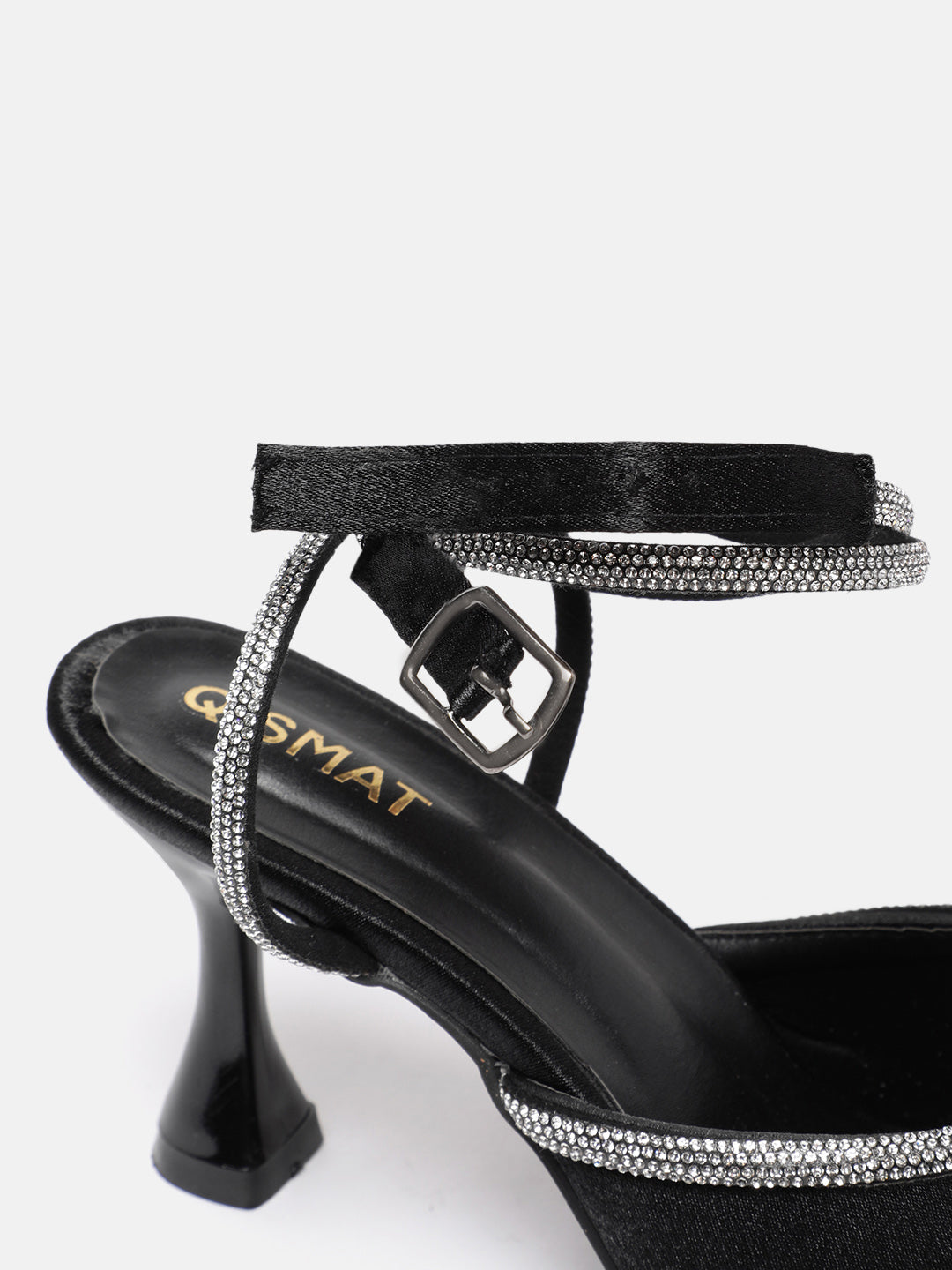 Premium Luxury Black Beauty Lace-UP Stiletto Heels