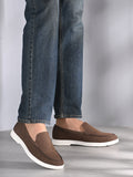 Qismat Luxe Signature Suede Loafers for Men