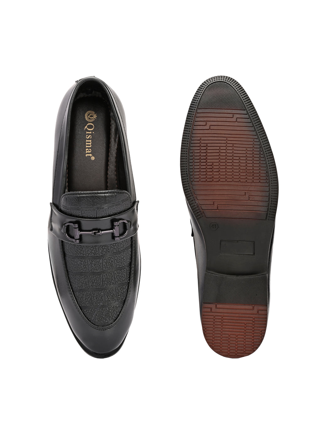 Qismat Stylish Men’s Black Formal Shoes Black
