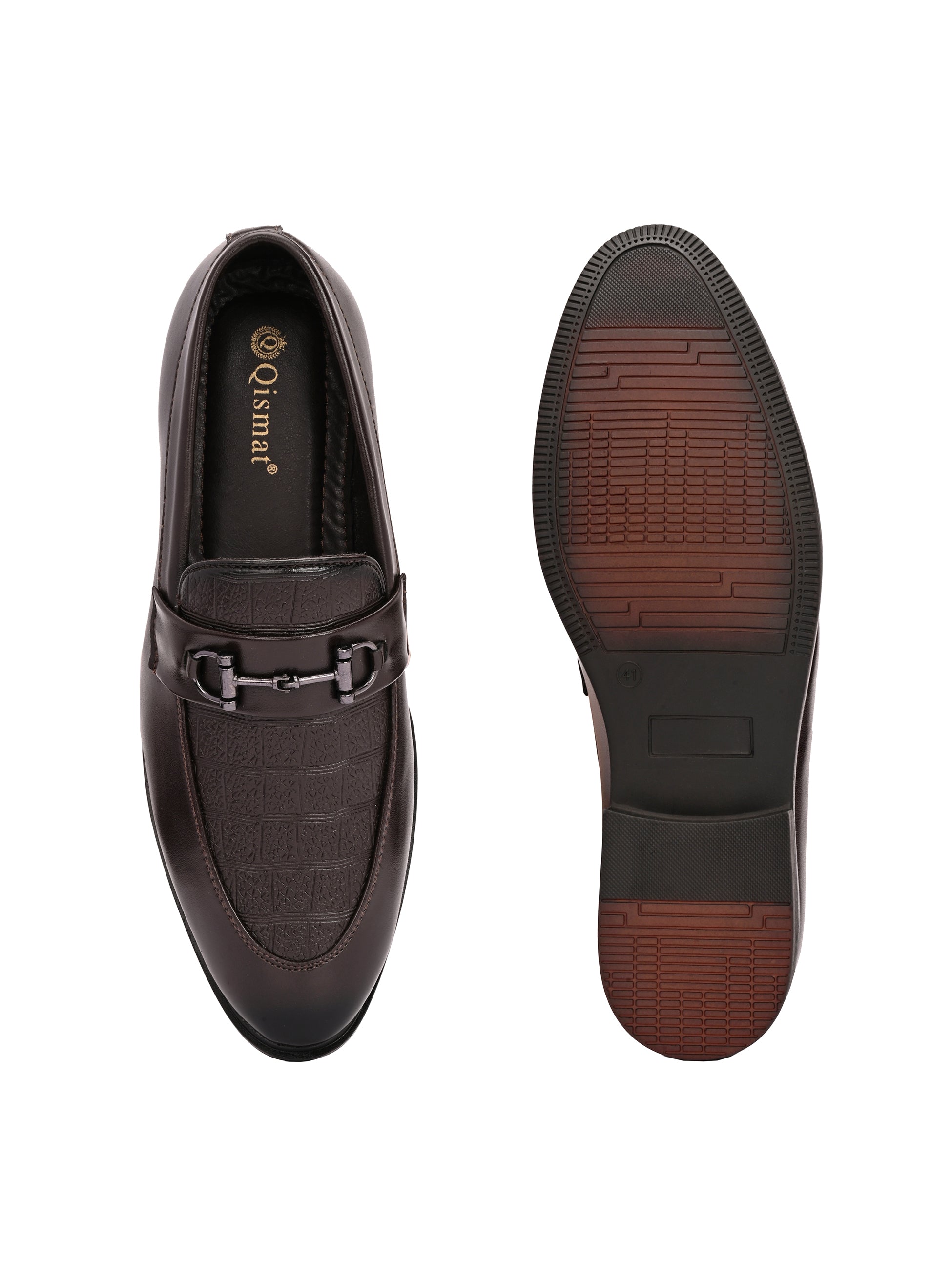 Qismat Stylish Men’s Black Formal Shoes Black