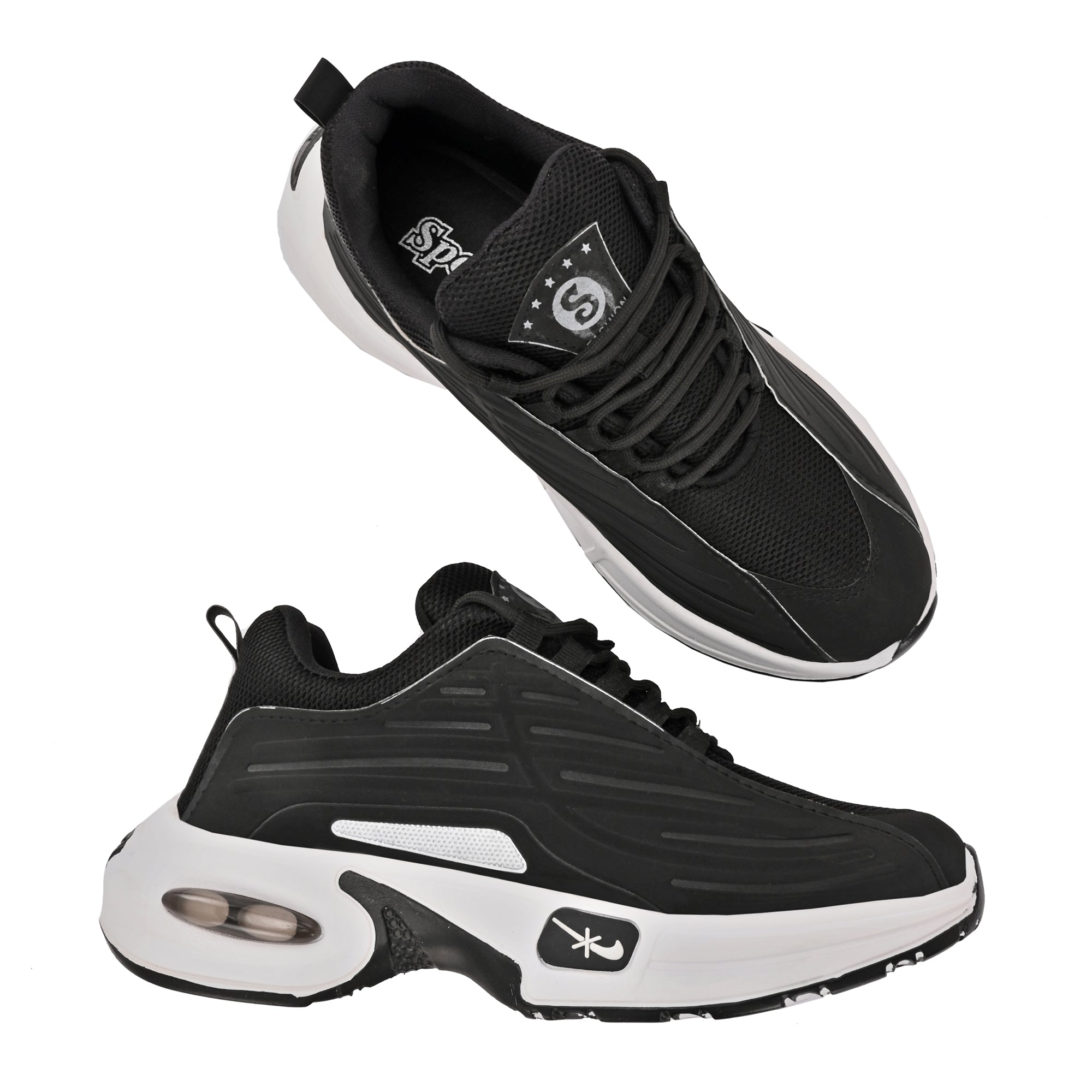 Trendy Men’s Sneakers in Black