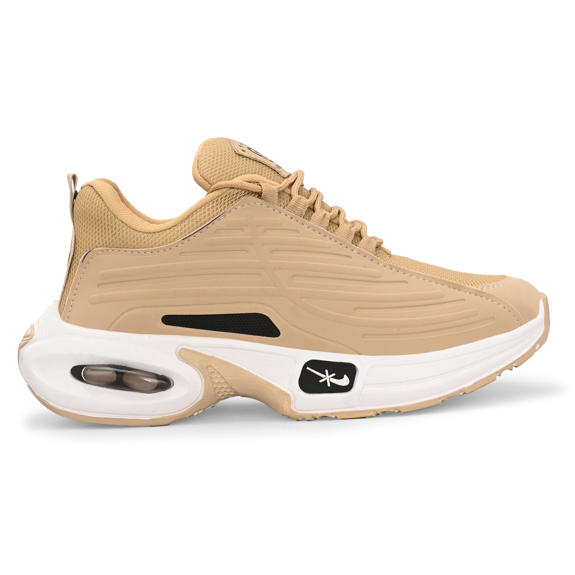 Trendy Men’s Sneakers in Beige