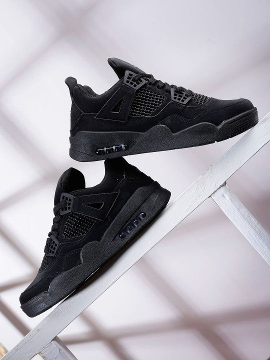Qismat All Black Designer Sneakers for Men