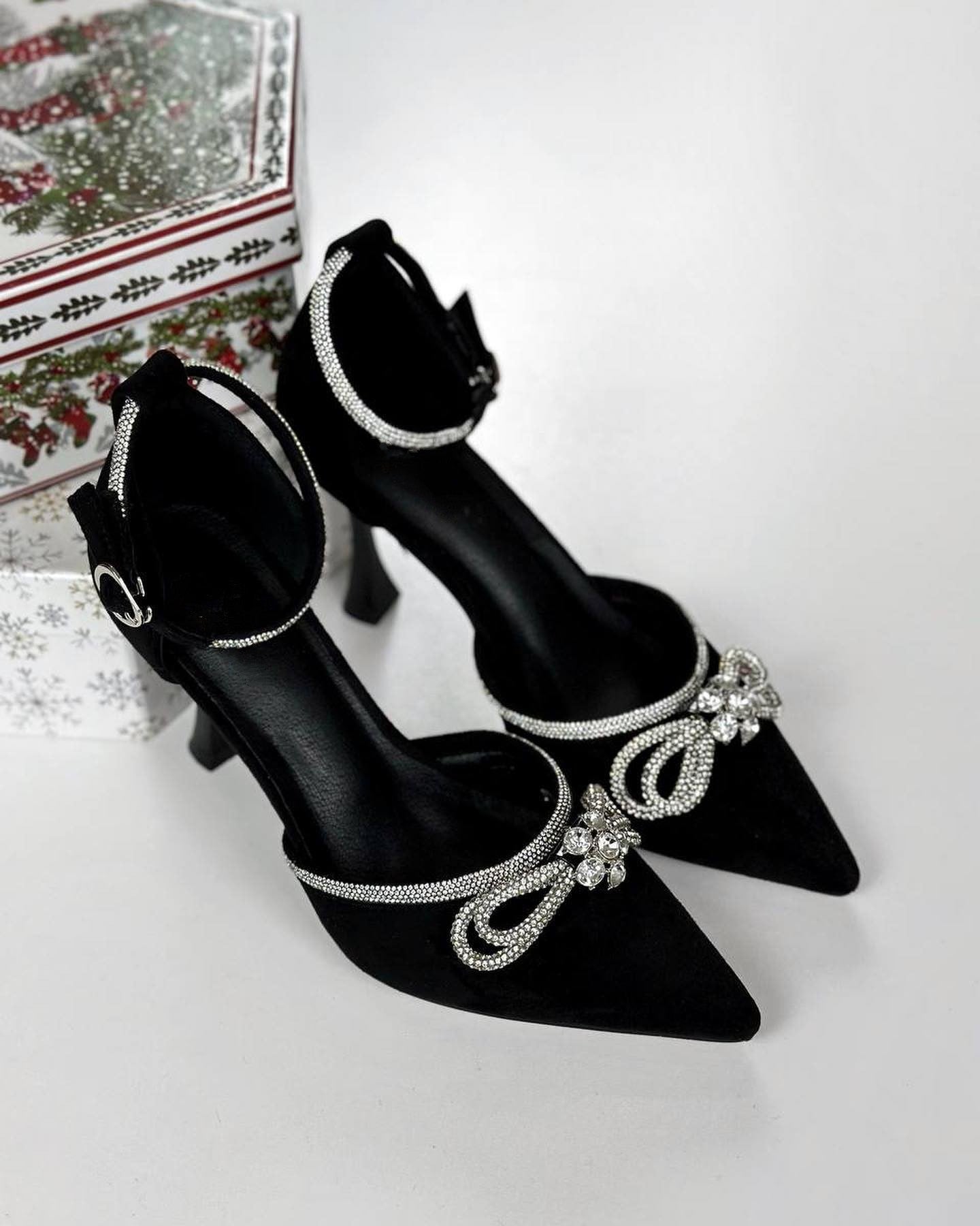 Luxury Black Stiletto Heels