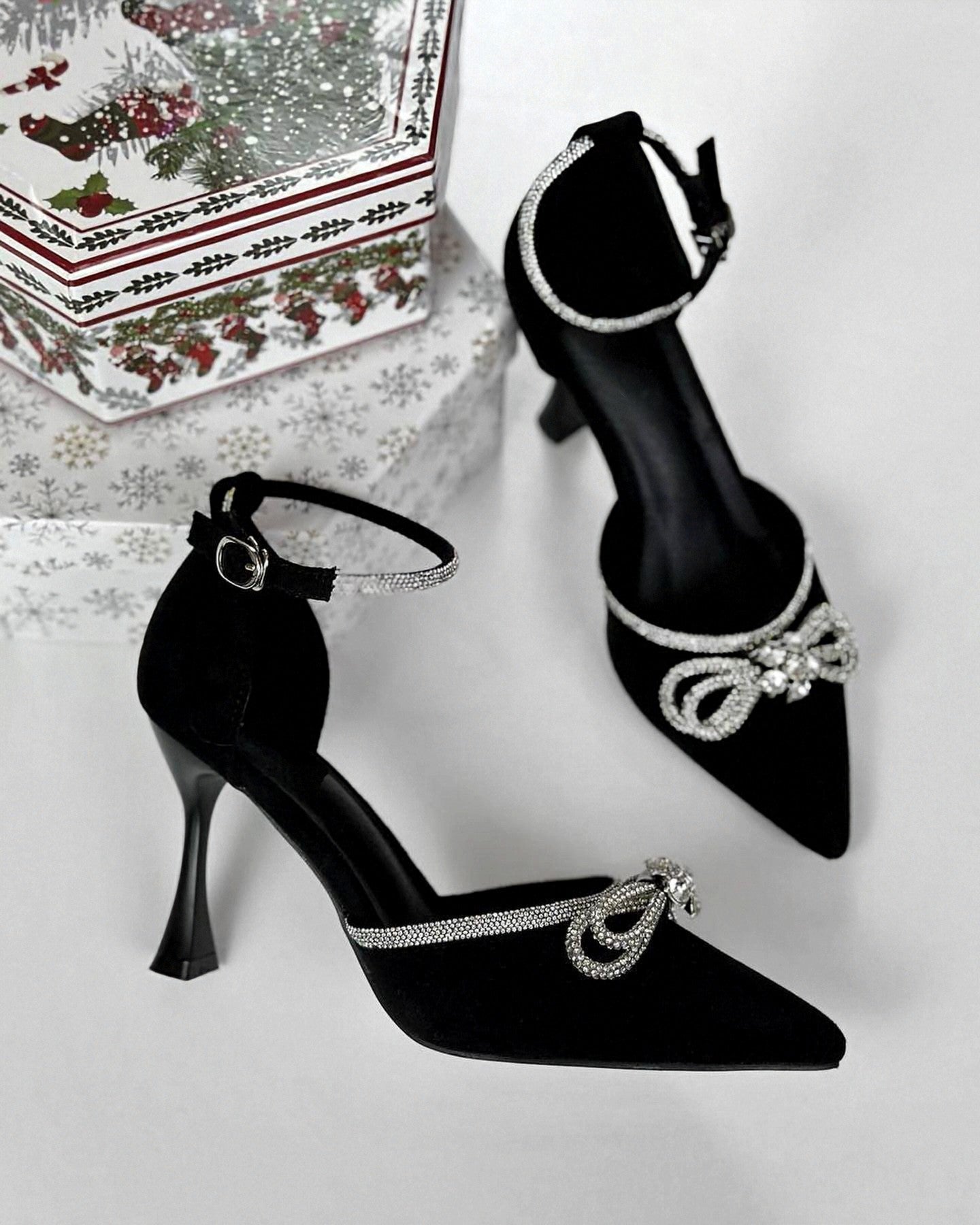 Luxury Black Stiletto Heels