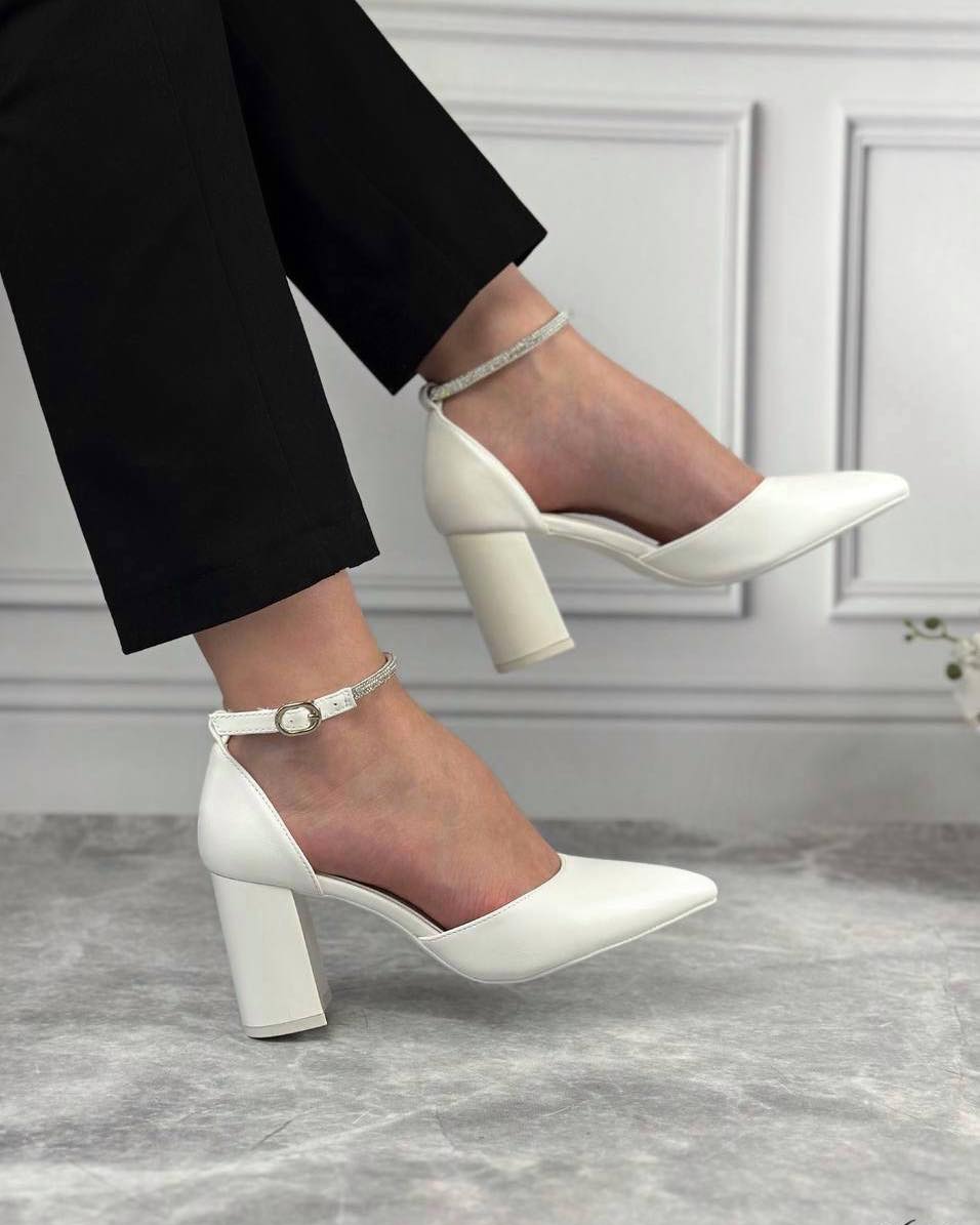 Pearl White Luxury Stiletto Heels for Women