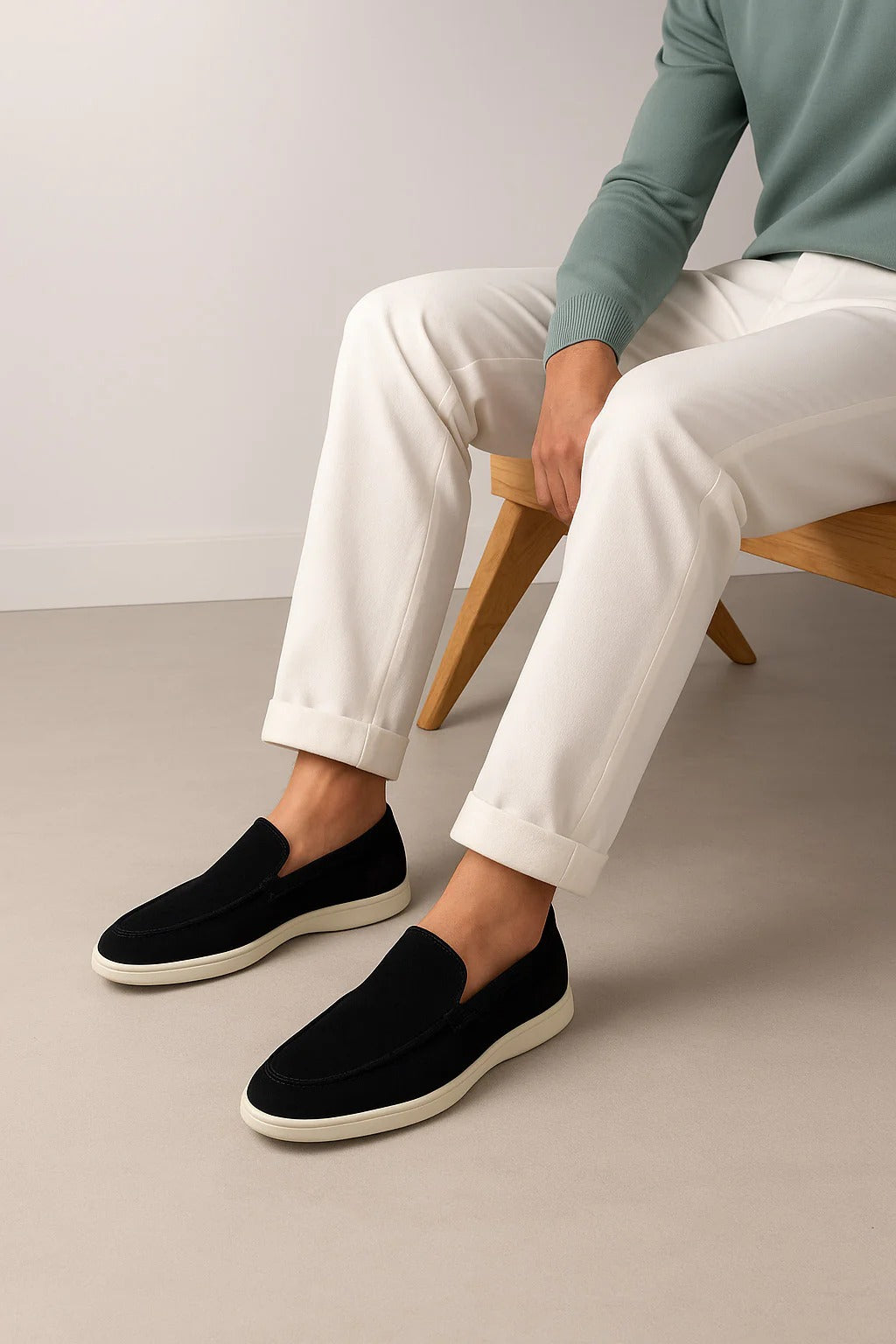 Summer Knit Walk Loafers with TPR Soul