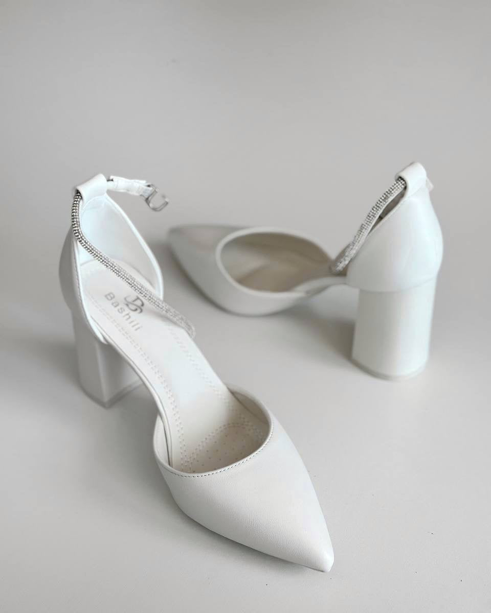 Pearl White Luxury Stiletto Heels for Women