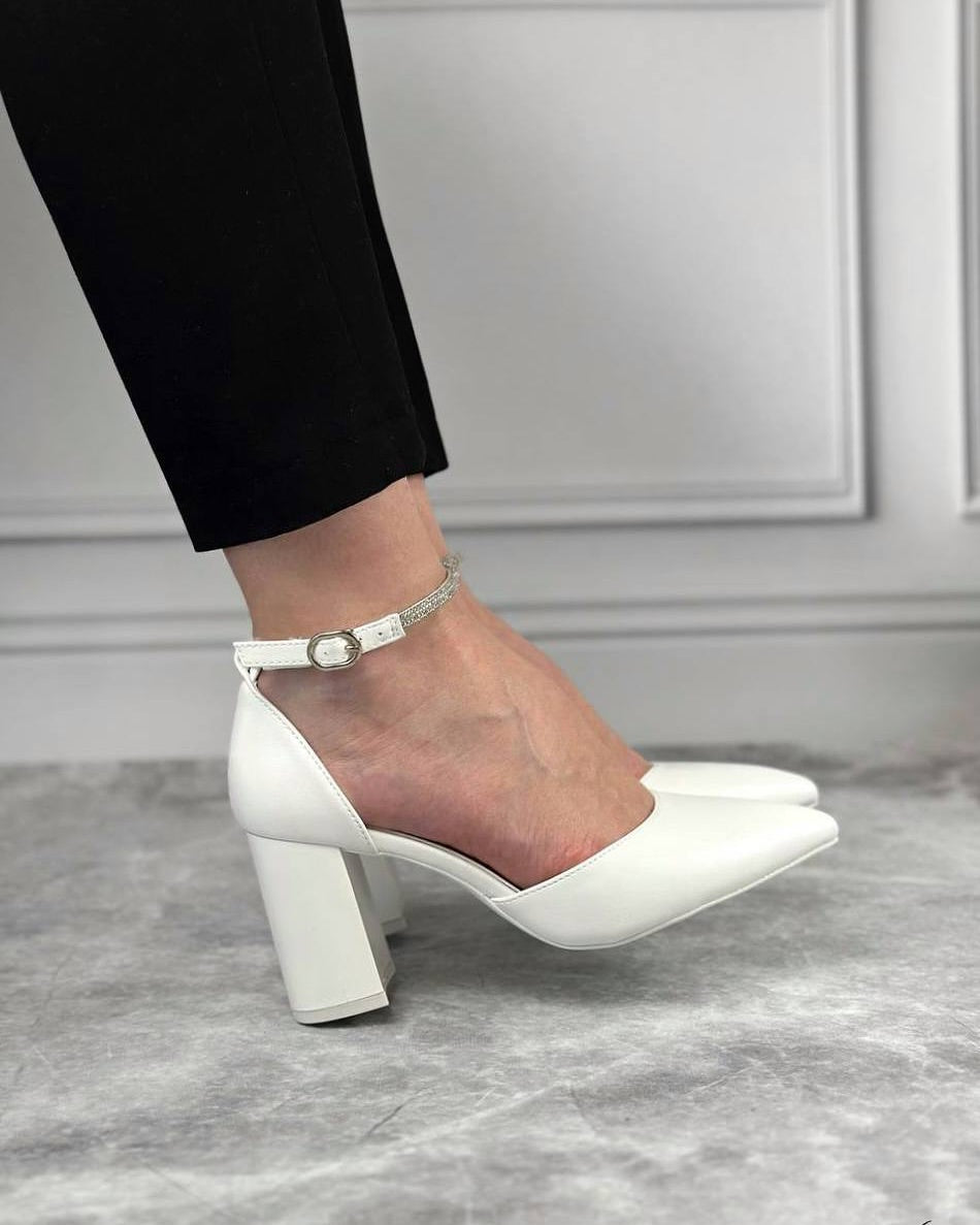 Pearl White Luxury Stiletto Heels for Women